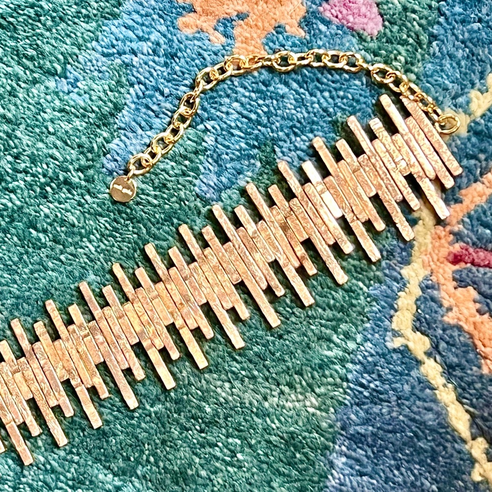 🌺🎉HP🎉🌺 NWT Cult Gaia Vita Choker Gold 🌟 RARE 🌟 - Picture 8 of 16